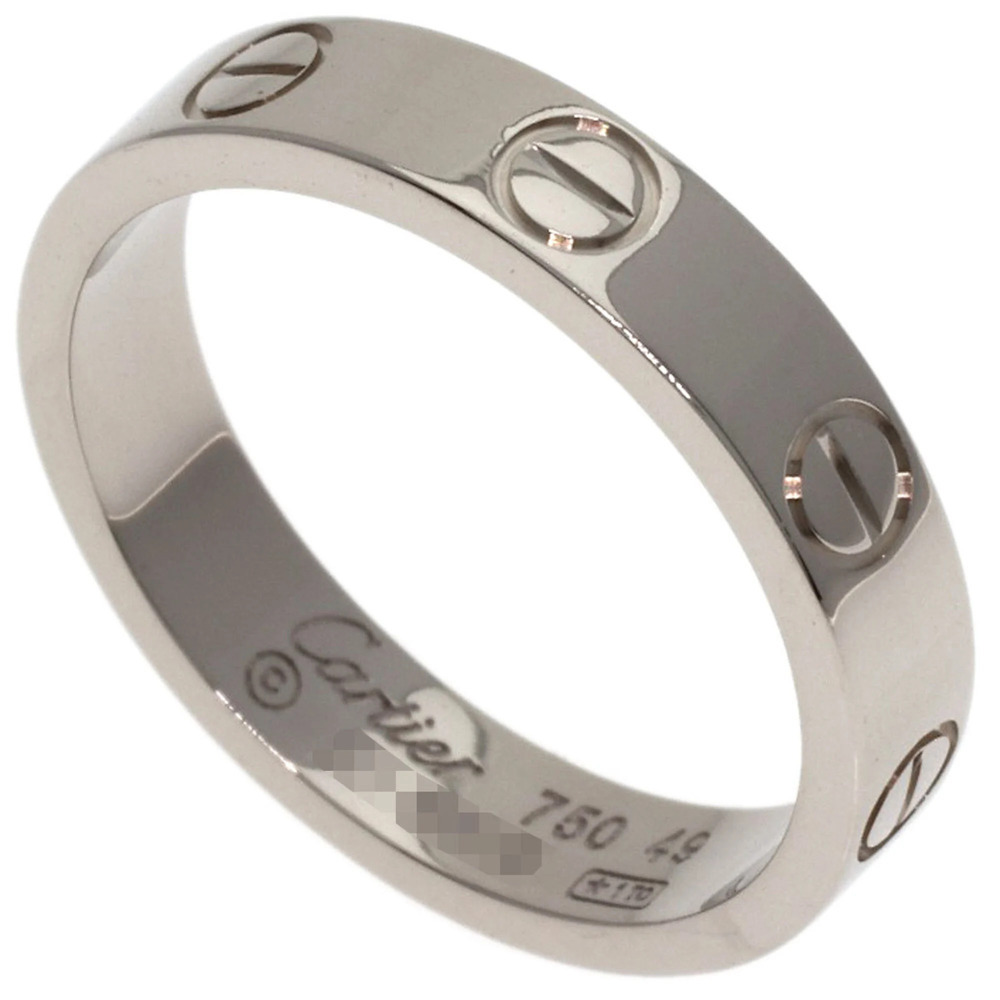 CARTIER 18k Silver Love Ring #49